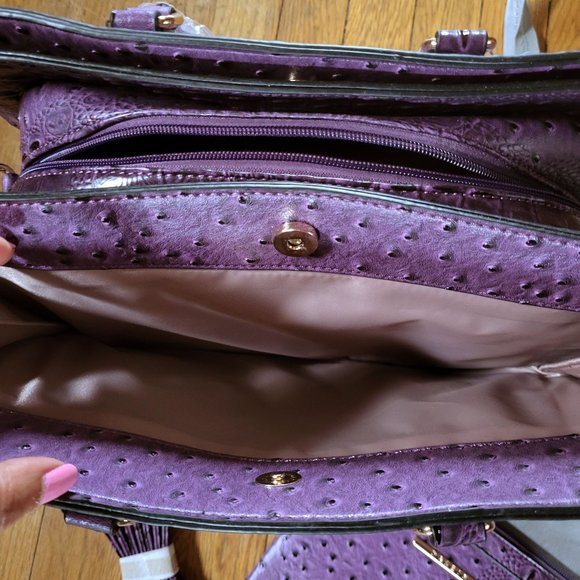 Dasein Women Satchel Handbag - Purple - NWT - Picture 6 of 8